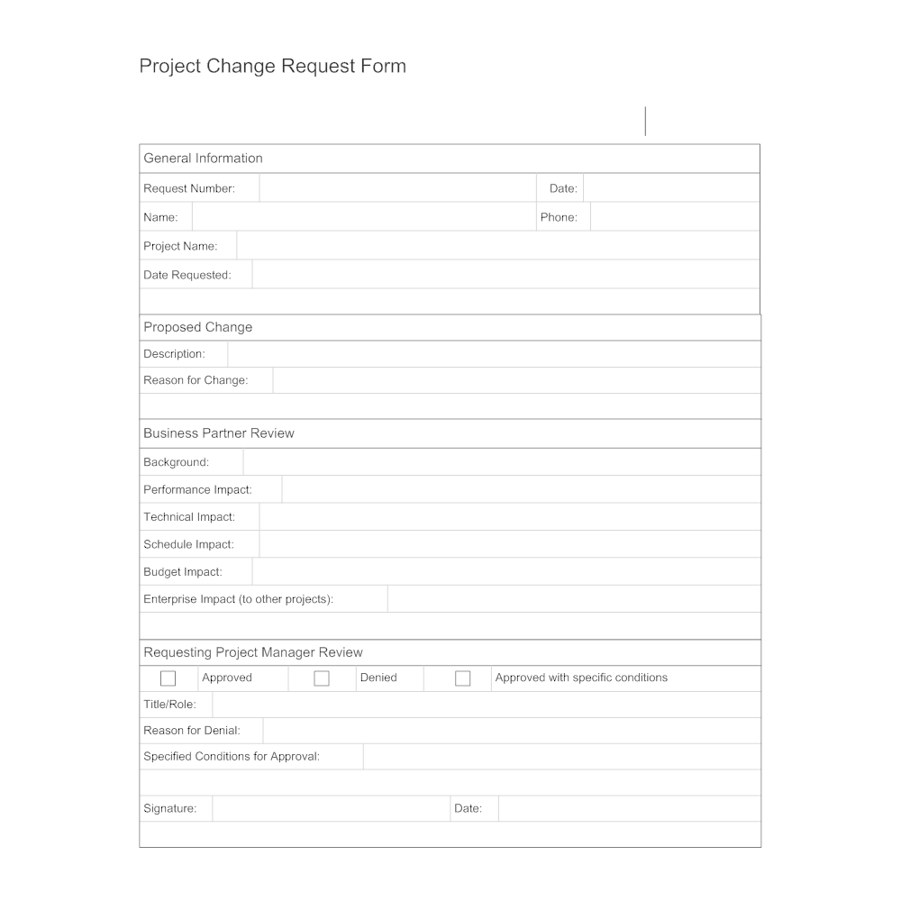project change form