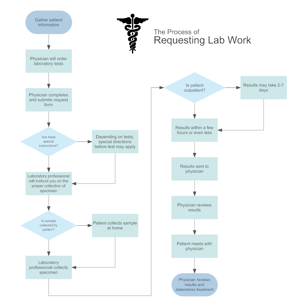 Requesting Lab Work - Medical Process Flowchart