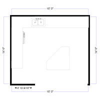 Island Kitchen Plan