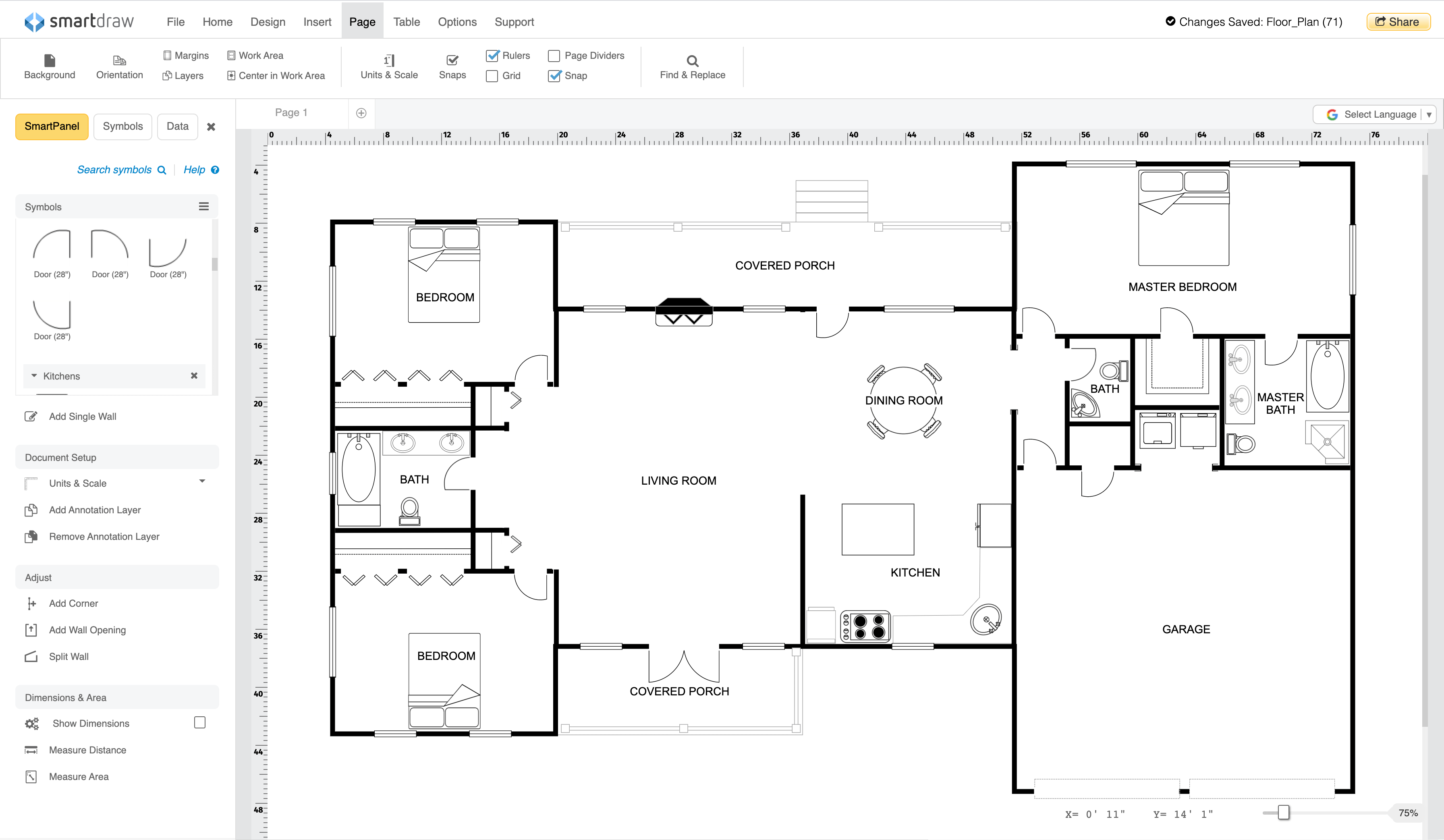 Smartdraw Floor Plan Creator Floor Roma