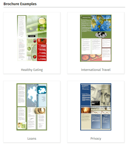 brochure maker software under fontanacountryinn com online brochure design software