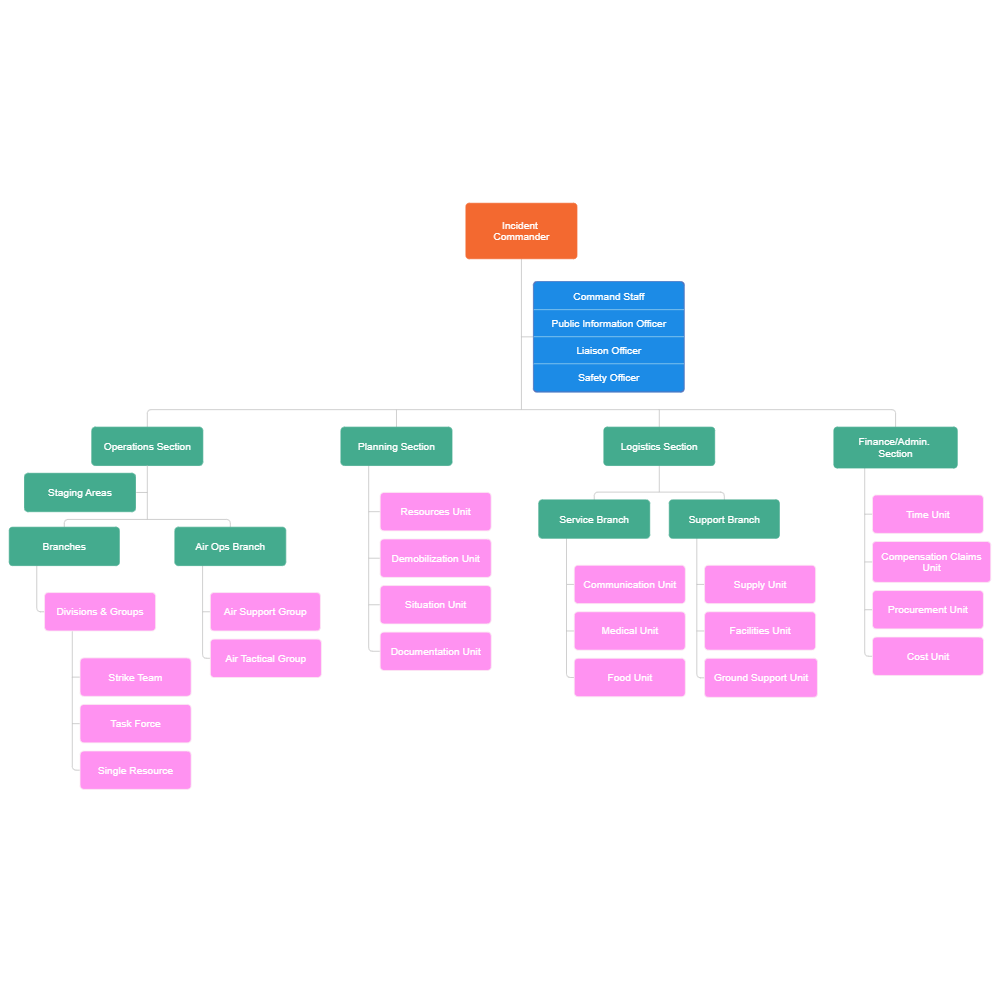 Example Image: Incident Command Structure