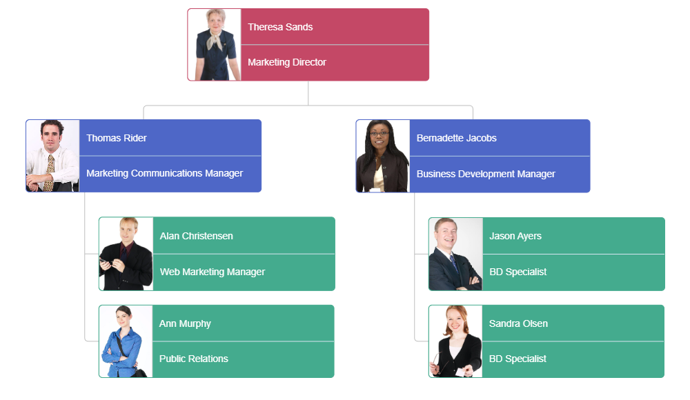 template for an organizational chart