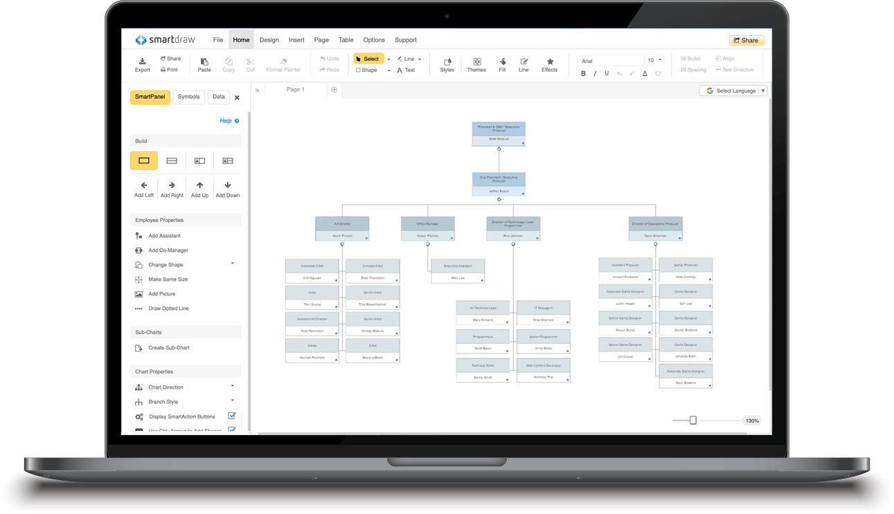 Create Simple Org Chart