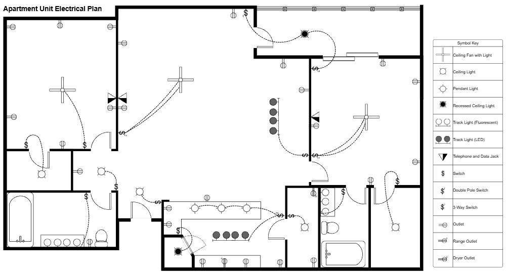 Example Image: Apartment Electrical Plan