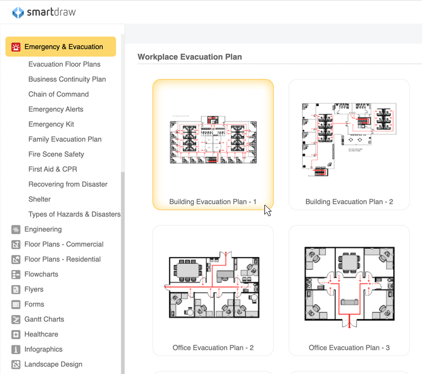evacuation plan template