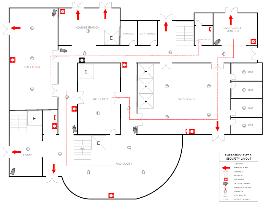 Evacuation Plan Template - Make Evacuation Plans Easily ...