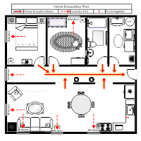 Home Fire Escape Plan Template from www.smartdraw.com