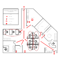 evacuation plan office templates examples smartdraw