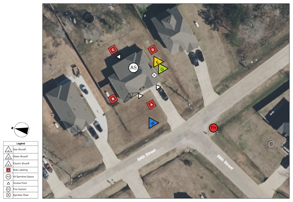 Example Image: Residental Fire Pre-Plan 