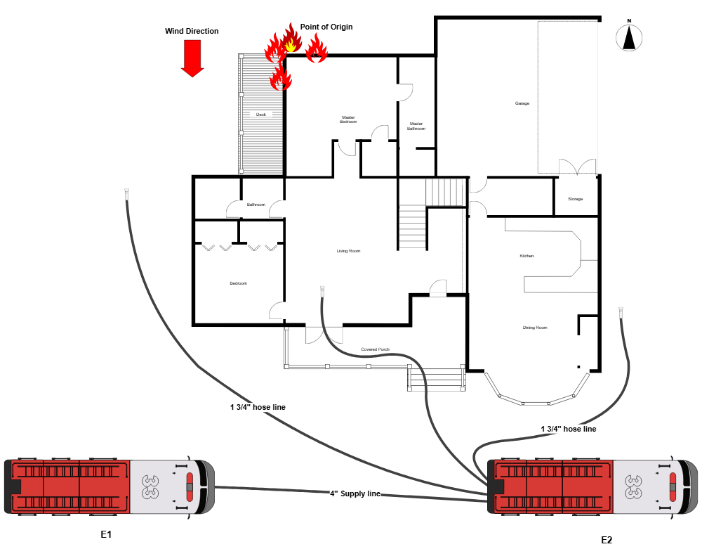 Residential Fire Scene