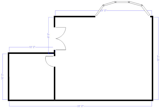 bedroom outlines