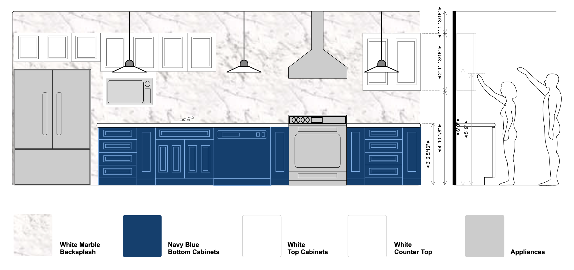 2d kitchen elevation example