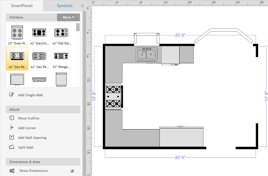 Advanced Floor Plan Tutorial - Creating Layers Kitchen Floor plan templates Advanced Floor Plan Tutorial - Creating Layers Kitchen Floor plan templates
