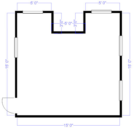 perimeter with windows