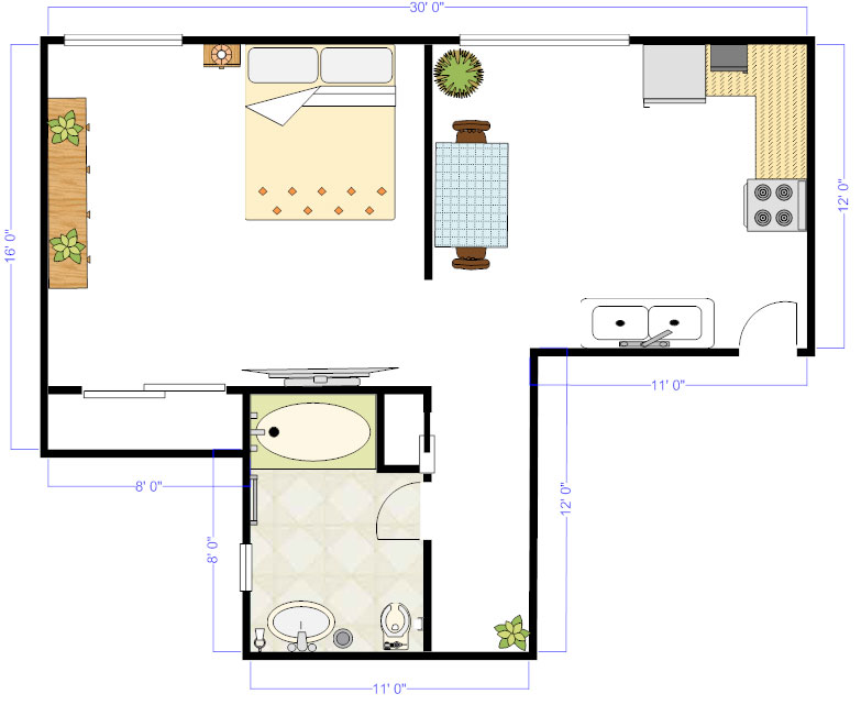 Studio floor plan