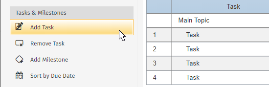 Add a Gantt chart task