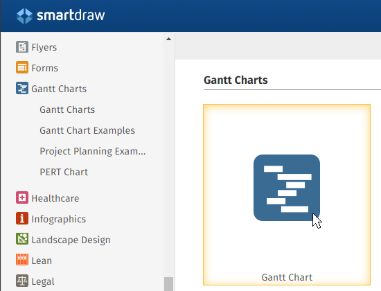 Gantt chart template