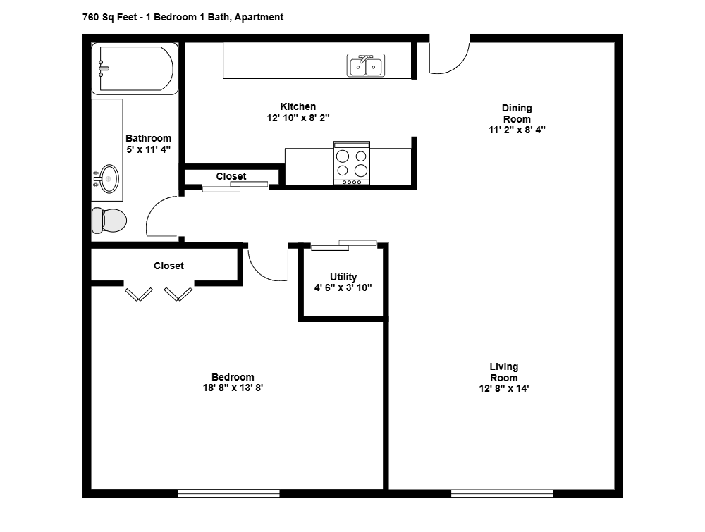 1 Bedroom 1 Bath Apartment Floor - 1 Bed 1 Bath Apartment Floor Plan  lucidchart process map