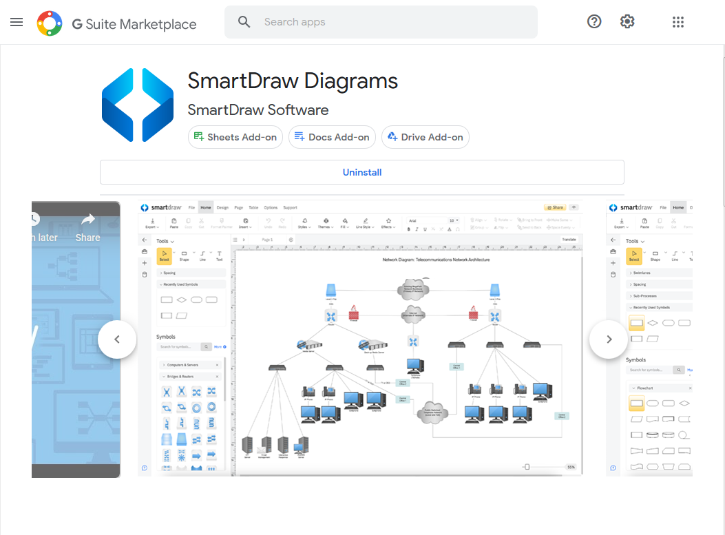 Get the SmartDraw Add-On