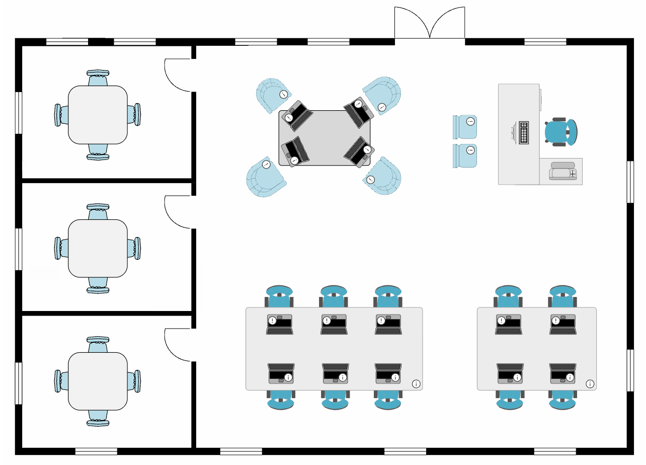 Coworking office layout
