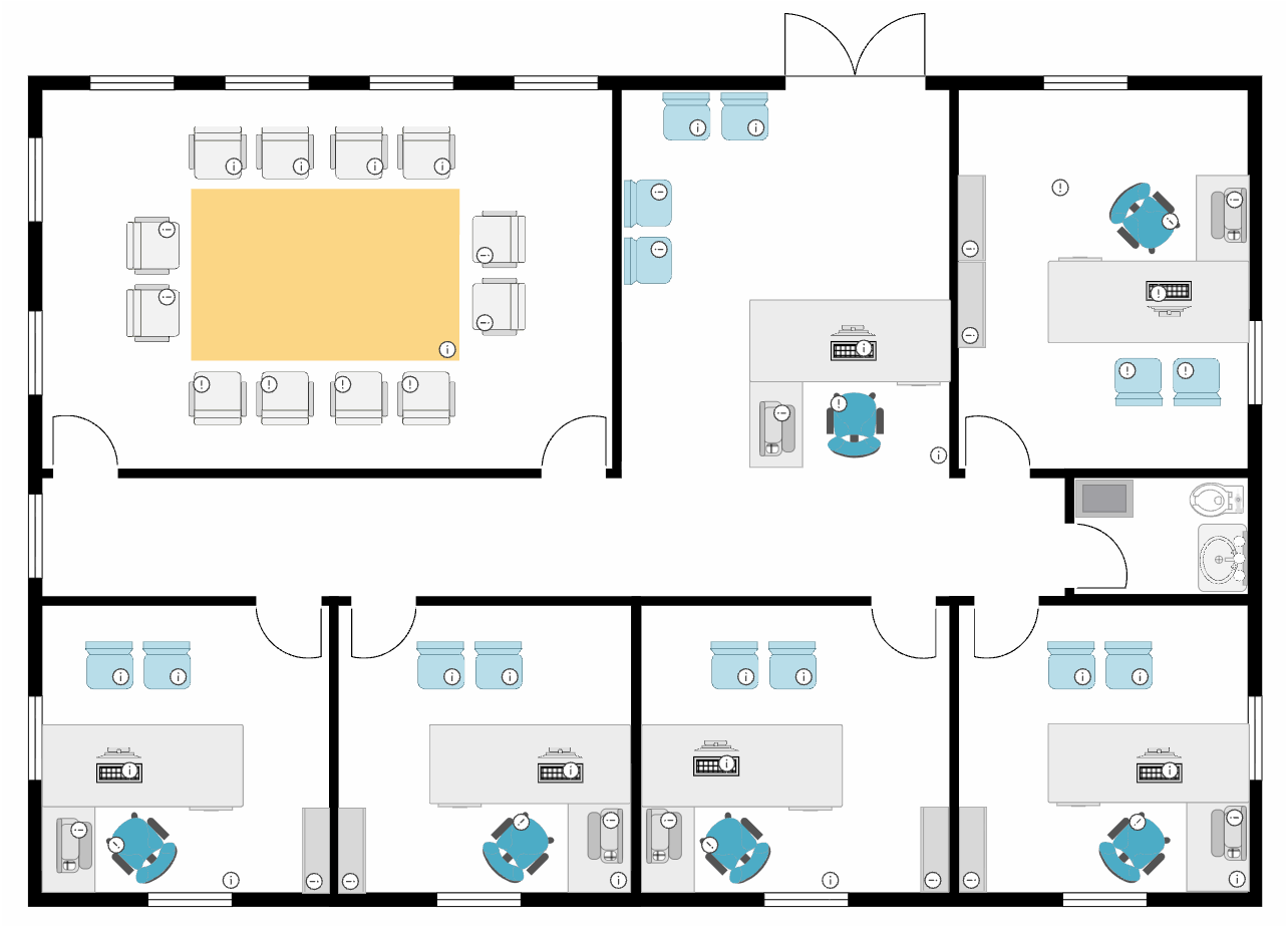 Traditional office layout