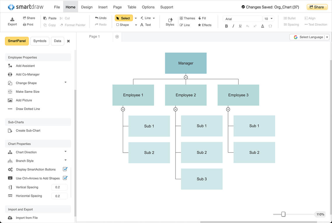 Generate Hierarchy Chart