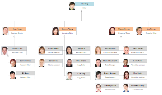 Temple Organizational Chart