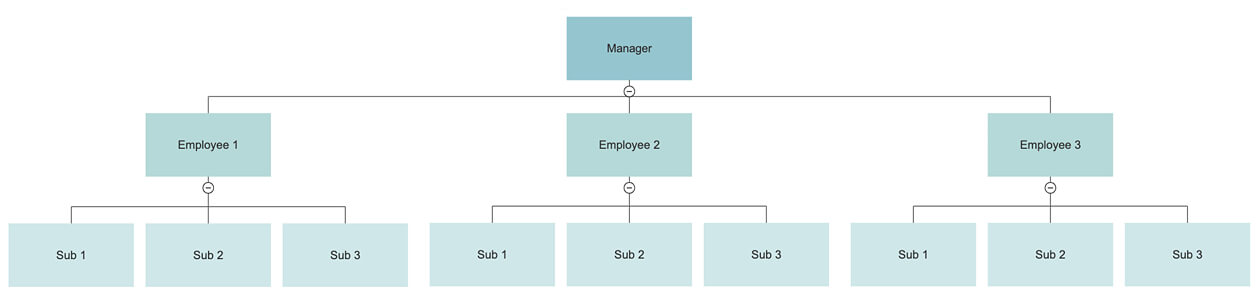 Horizontal Linkages In Organisation Chart Indicate