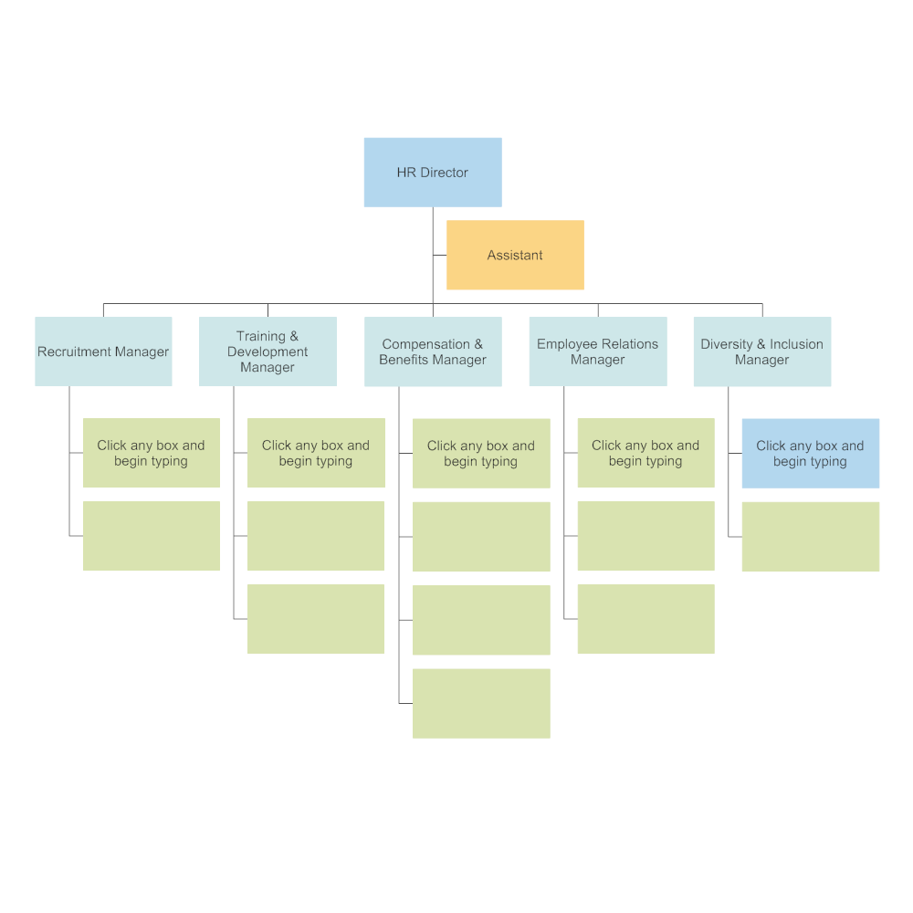 Empty Organizational Chart