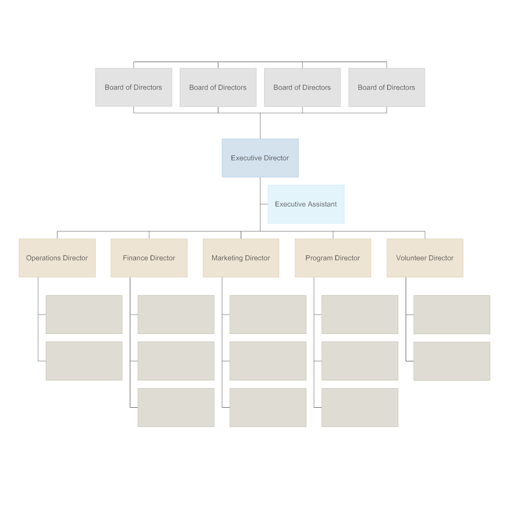 Empty Organizational Chart