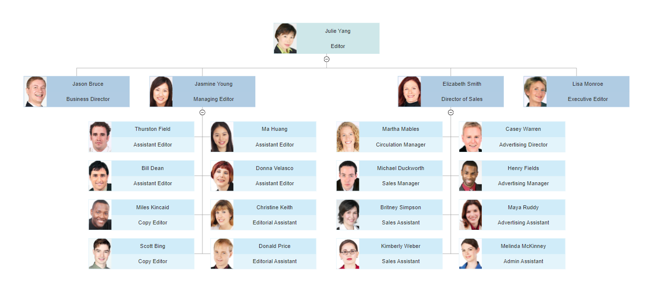 Organizational Chart With Responsibilities Template