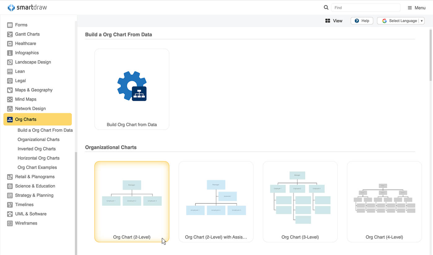 Create Hierarchy Chart Online