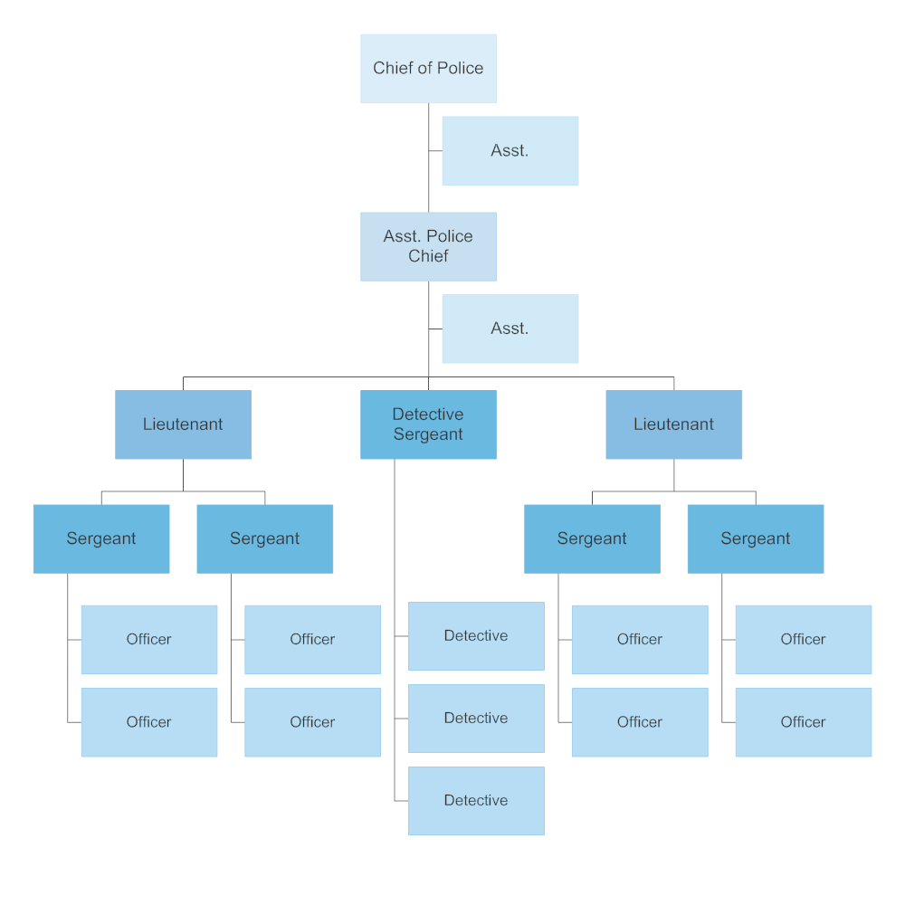 Department Organizational Chart Template