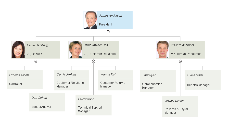 Small Business Organizational Chart Template