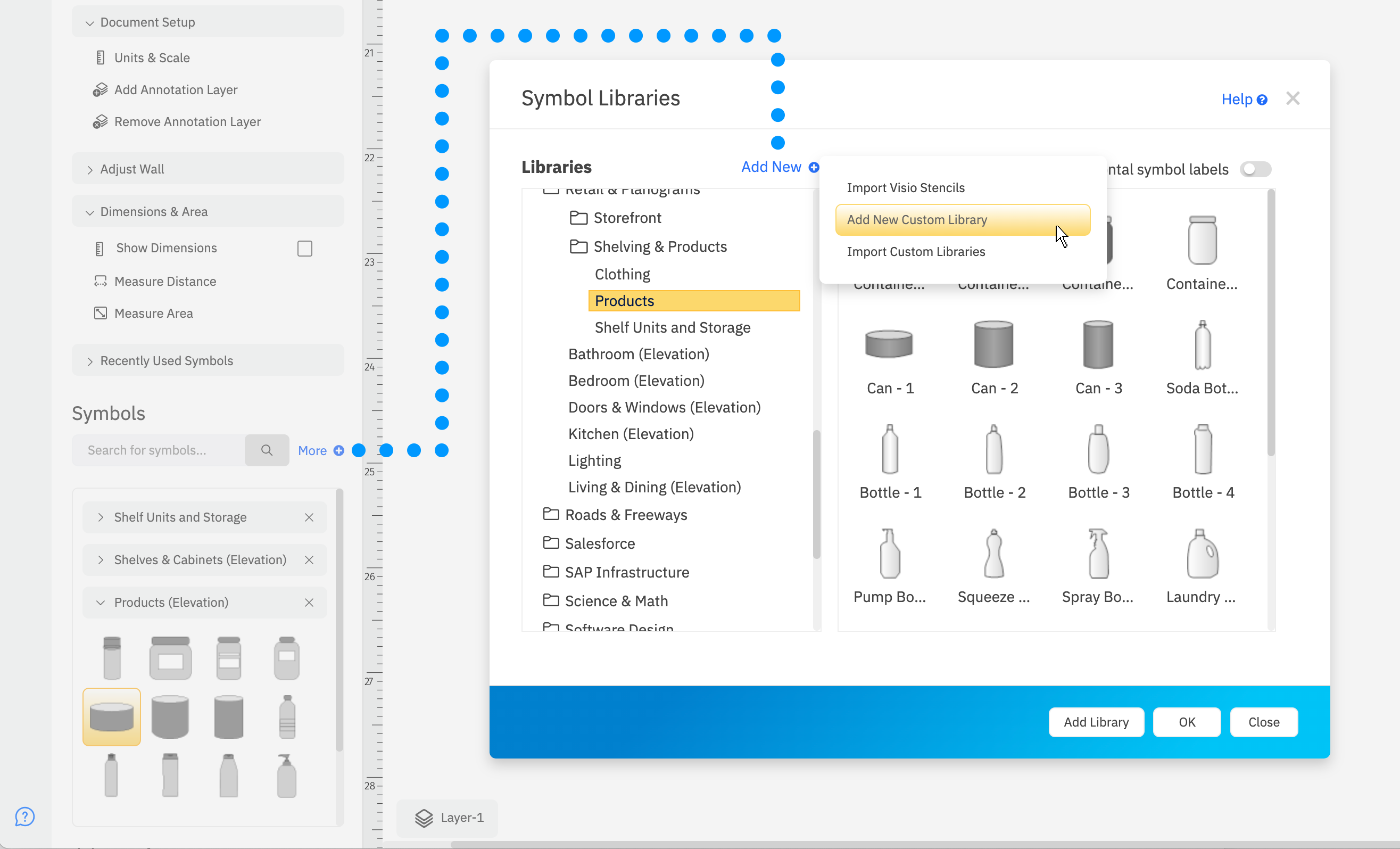 Add new custom planogram library