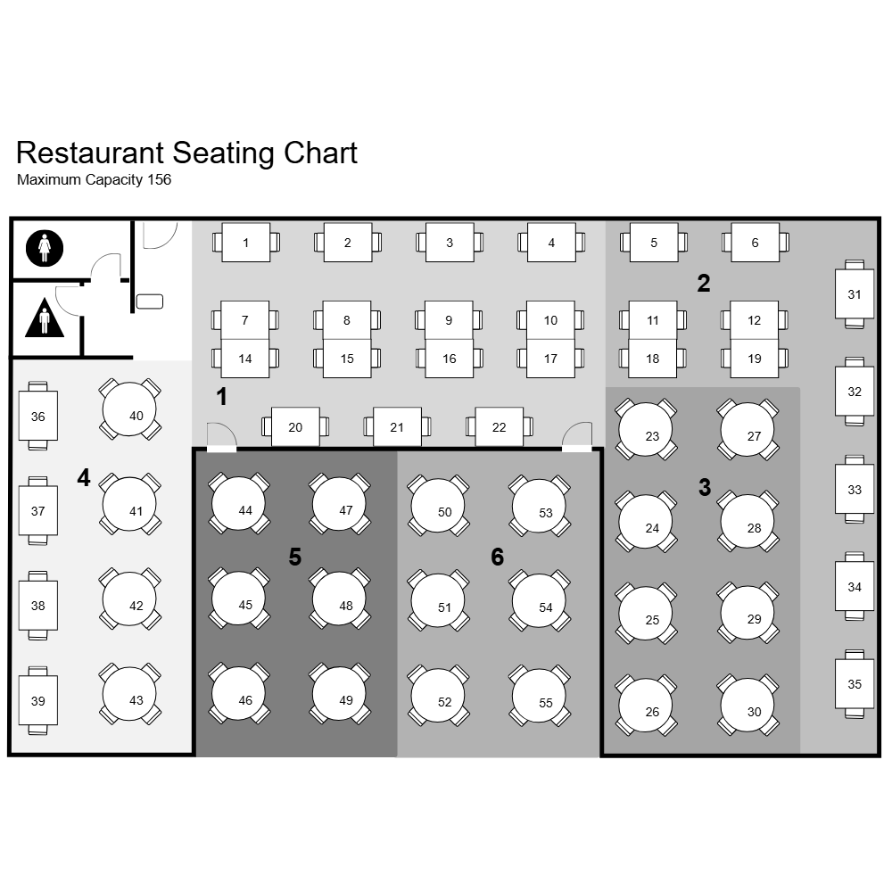 restaurant seating chart