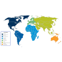 World Sales Territory Map