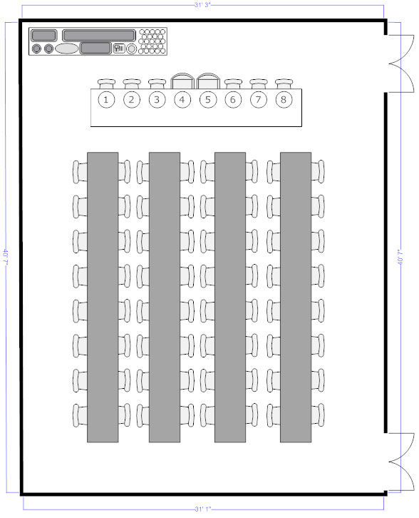 Empty Seating Chart