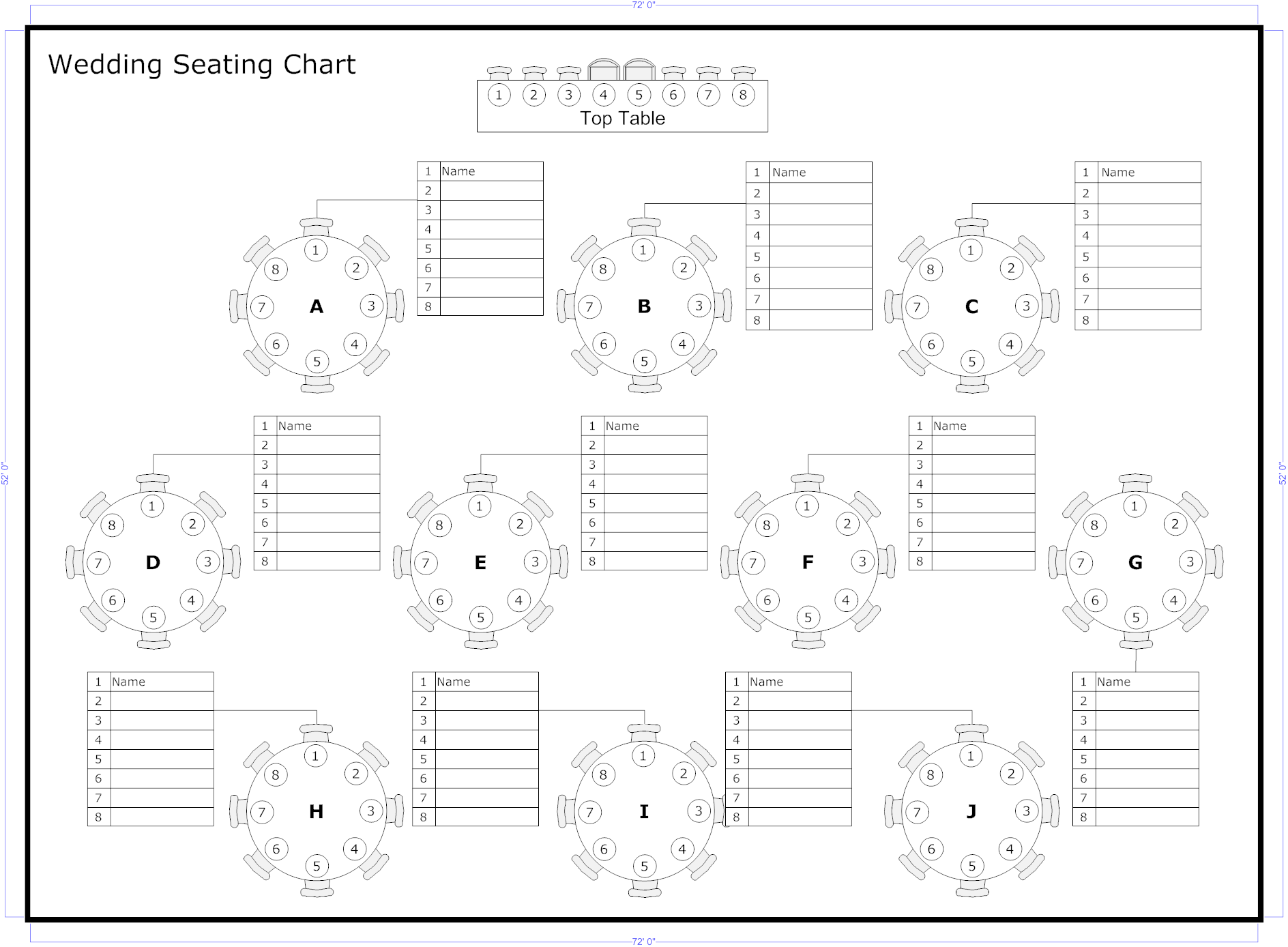 Editable Classroom Seating Chart Template