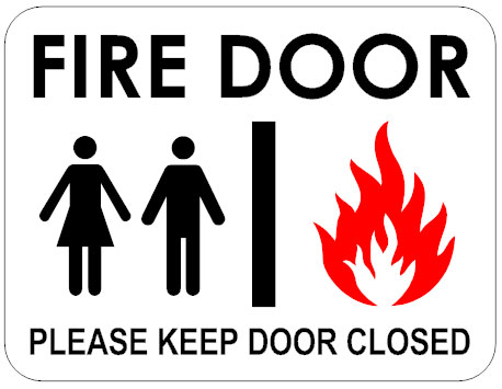 door sign template