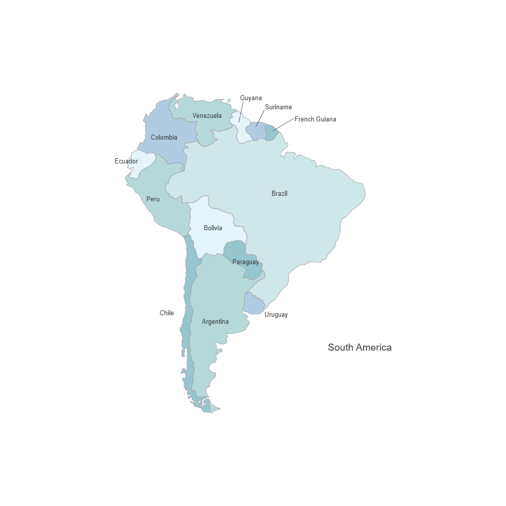 Example Image: South America Map