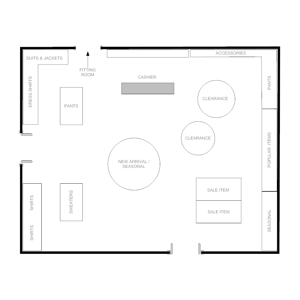 boutique floor plan