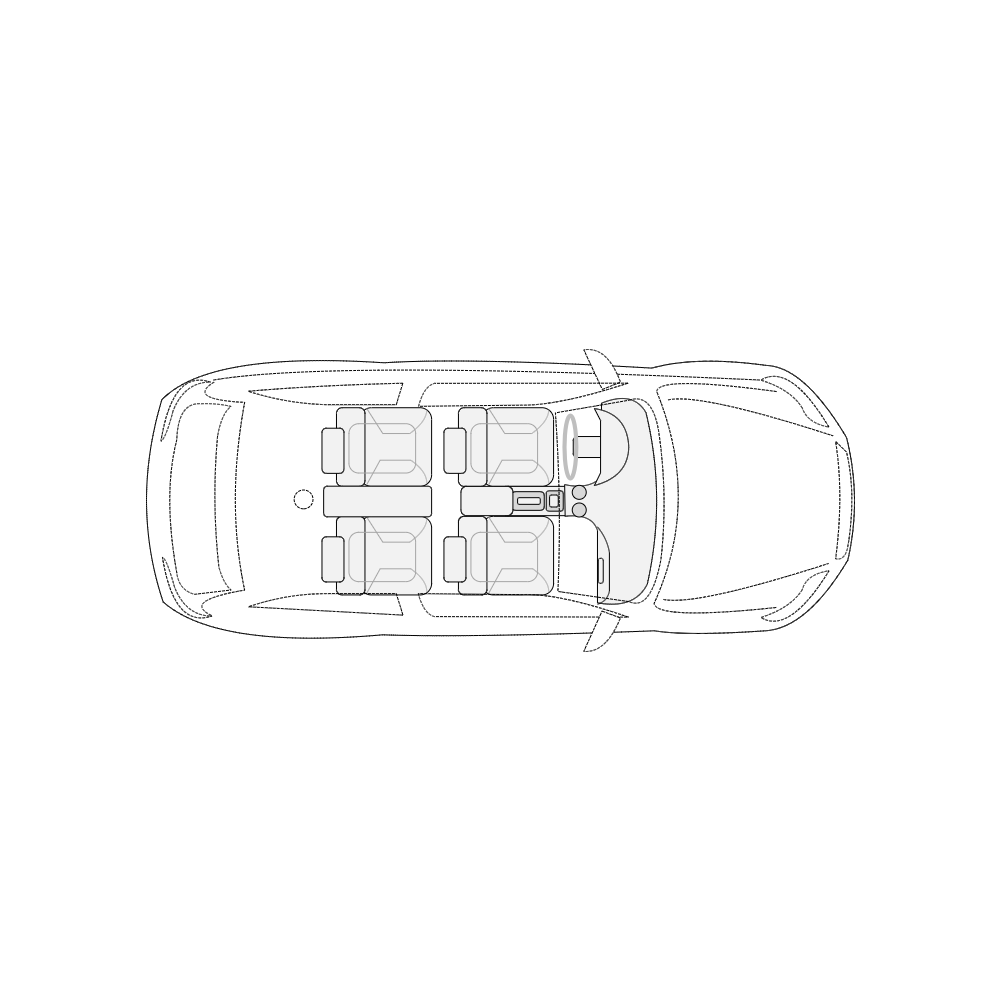 Example Image: Vehicle Diagram - 2-Door Compact Car