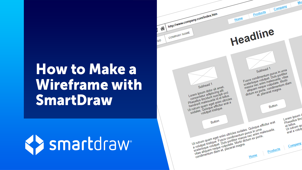 How to Make a Wireframe with SmartDraw